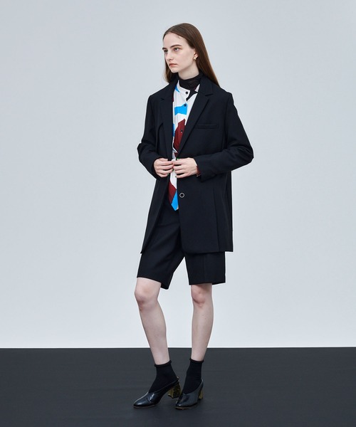 UNITED TOKYO（ユナイテッドトウキョウ）の「ヴァルサルショートパンツ（スラックス・レディース・ブラック/ブラウン・1/2）」の22枚目の写真