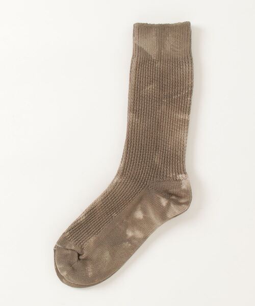 CAL O LINE（キャルオーライン）の「CAL O LINE /キャルオーライン　TYE DYE SOCKS タイダイソックス（ソックス/靴下・メンズ・パープル/ブラック/イエロー/オリーブ・FREE）」の2枚目の写真