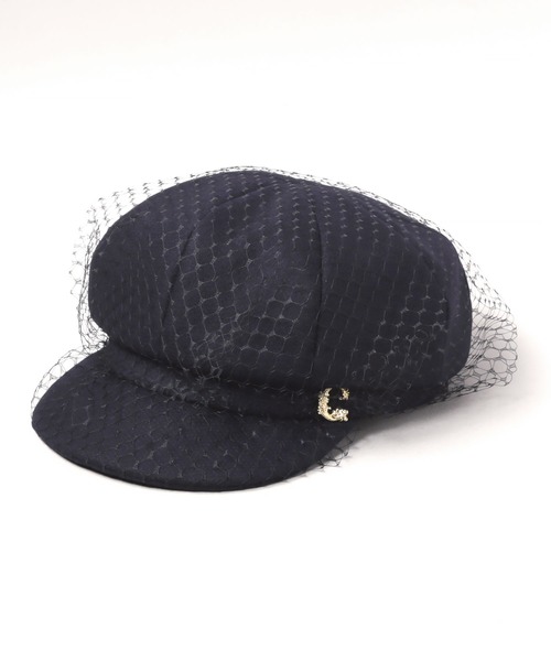 CA4LA PETER キャスケット 黒 チュール ブラック レディース CA4LA(カシラ)の「PETER(キャスケット)」 - WEAR