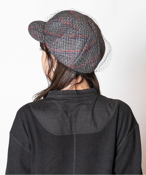 CA4LA（カシラ）の「PETER（キャスケット・レディース・ブラック/ベージュ/チェック/ブラック系その他・ONESIZE）」の11枚目の写真