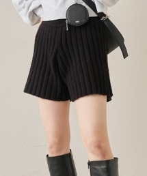 Chico | 【SET UP対応】ワイドリブニットショートパンツ(その他パンツ)