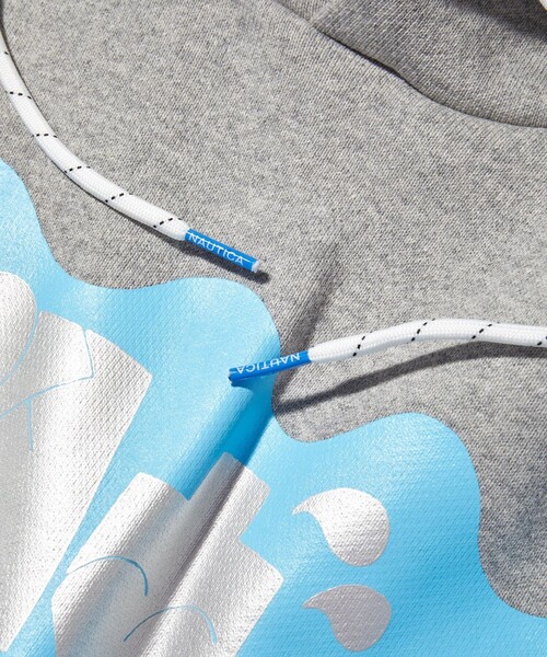 NAUTICA（ノーティカ）の「NAUTICA ＋ STACKS/ノーティカ スタックス Sweat Hoodie “JOTA” 2.6/スウェットフーディ ジョタ スウェットパーカー（パーカー・メンズ・グレー・MEDIUM/LARGE/X-LARGE/XX-LARGE）」の4枚目の写真