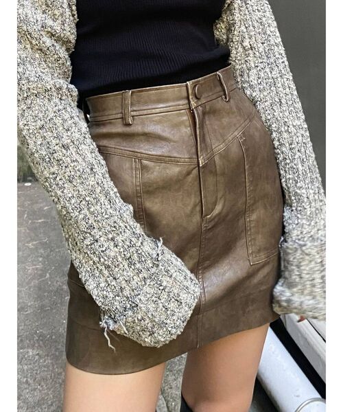 EMODA(エモダ)の「アウトポケットスカート(スカート・レディース・ブラック/ブラウン/カーキ・SMALL/MEDIUM)」の16枚目の写真