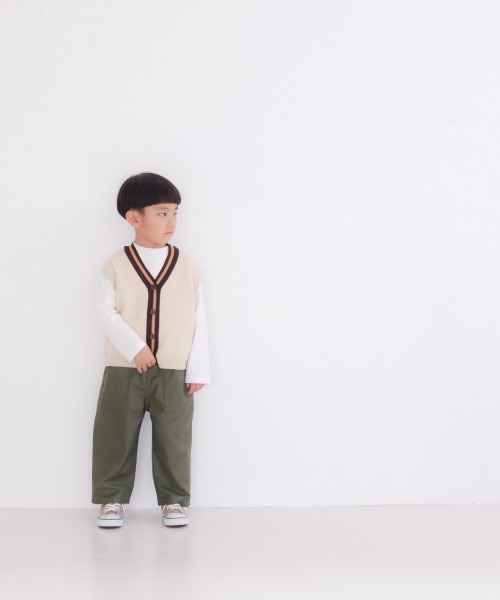 LOWRYS FARM(ローリーズファーム)の「ガラニットベスト 237118(ベスト・キッズ・ベージュ/ネイビー/ブルー系その他・110cm/120cm/130cm)」の6枚目の写真