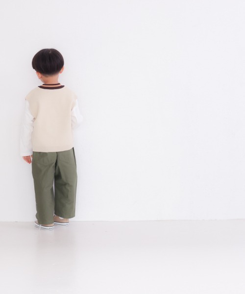 LOWRYS FARM(ローリーズファーム)の「ガラニットベスト 237118(ベスト・キッズ・ベージュ/ネイビー/ブルー系その他・110cm/120cm/130cm)」の4枚目の写真