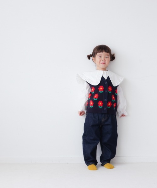 LOWRYS FARM(ローリーズファーム)の「ガラニットベスト 237118(ベスト・キッズ・ベージュ/ネイビー/ブルー系その他・110cm/120cm/130cm)」の13枚目の写真