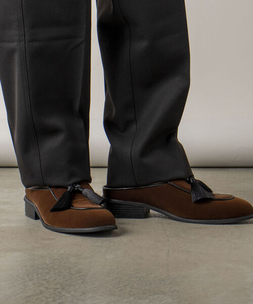 GLOSTER(グロスター)の「【GLOSTER/グロスター】VELVET MULE ベルベットミュール サンダル(サンダル・メンズ・ブラック/ブラウン・26/27/28)」の8枚目の写真