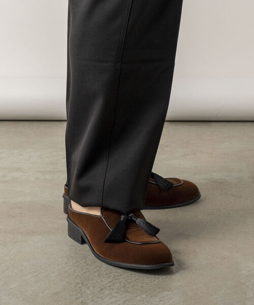 GLOSTER(グロスター)の「【GLOSTER/グロスター】VELVET MULE ベルベットミュール サンダル(サンダル・メンズ・ブラック/ブラウン・26/27/28)」の9枚目の写真