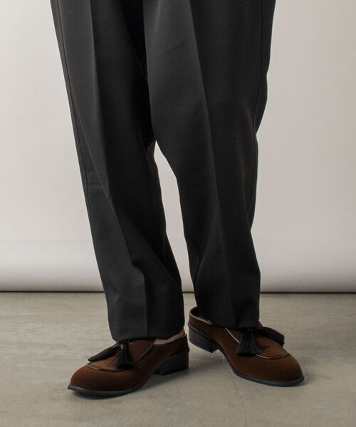 GLOSTER(グロスター)の「【GLOSTER/グロスター】VELVET MULE ベルベットミュール サンダル(サンダル・メンズ・ブラック/ブラウン・26/27/28)」の11枚目の写真