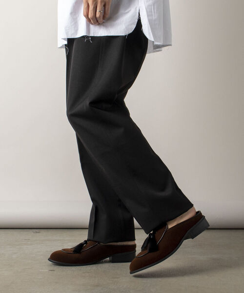 GLOSTER(グロスター)の「【GLOSTER/グロスター】VELVET MULE ベルベットミュール サンダル(サンダル・メンズ・ブラック/ブラウン・26/27/28)」の12枚目の写真