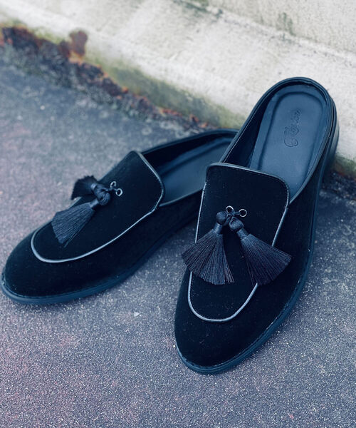 GLOSTER(グロスター)の「【GLOSTER/グロスター】VELVET MULE ベルベットミュール サンダル(サンダル・メンズ・ブラック/ブラウン・26/27/28)」の15枚目の写真