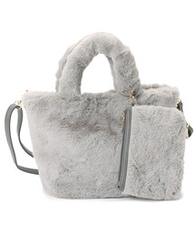 ◆ポーチ付2WAYエコファーランチトート