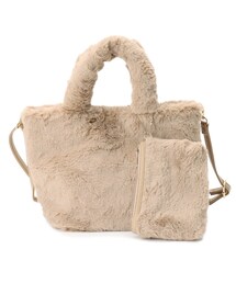 SHOO・LA・RUE | ポーチ付2WAYエコファーランチトート(トートバッグ)