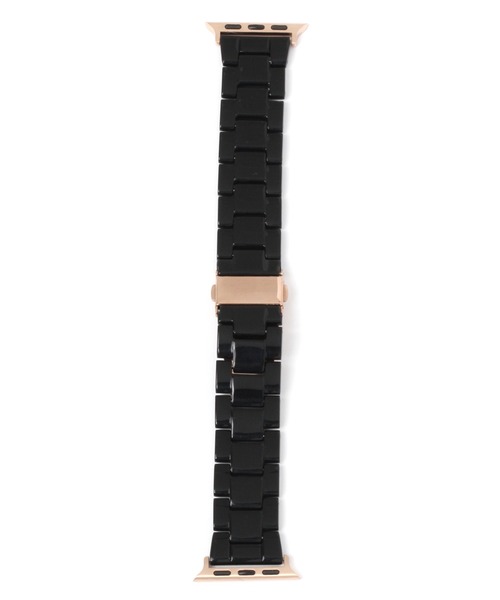 Me%(ミィパーセント)の「AppleWatchアクリルカラーバンド【UNISEX】【全サイズ対応】(デジタル腕時計・レディース・ホワイト/ブラック/ベージュ・MEDIUM/LARGE)」の2枚目の写真