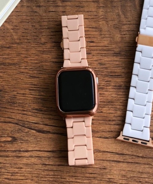 Me%(ミィパーセント)の「AppleWatchアクリルカラーバンド【UNISEX】【全サイズ対応】(デジタル腕時計・レディース・ホワイト/ブラック/ベージュ・MEDIUM/LARGE)」の15枚目の写真
