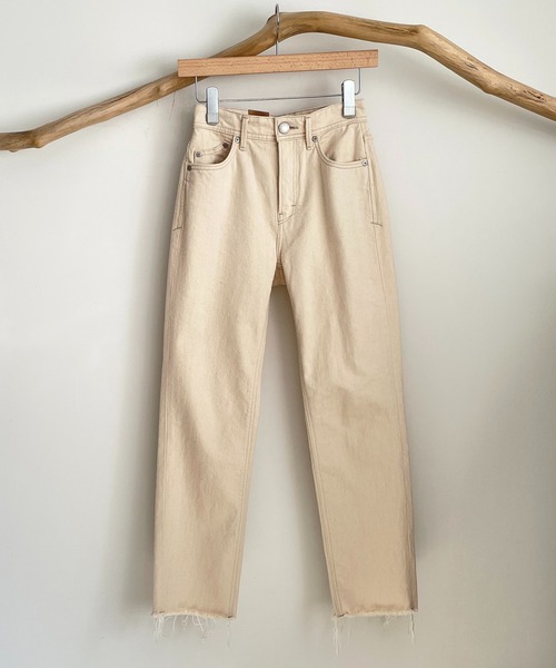 CANAL JEAN（キャナルジーン）の「YANUK(ヤヌーク) "ANNETTE"キナリデニムパンツ/57101218-ECR（デニムパンツ・レディース・キナリ・23/24/25/26）」の9枚目の写真