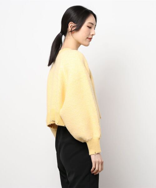 Heather(ヘザー)の「柄編ハイネックショートニット 239257(ニット/セーター・レディース・ブラック系その他/グリーン系その他/イエロー系その他・FREE)」の6枚目の写真