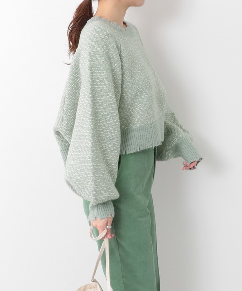 Heather(ヘザー)の「柄編ハイネックショートニット 239257(ニット/セーター・レディース・ブラック系その他/グリーン系その他/イエロー系その他・FREE)」の20枚目の写真