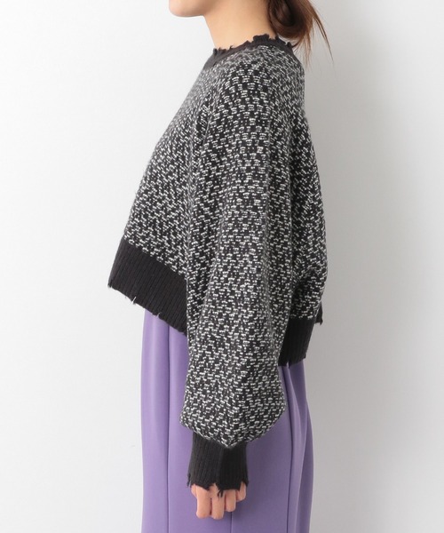 Heather(ヘザー)の「柄編ハイネックショートニット 239257(ニット/セーター・レディース・ブラック系その他/グリーン系その他/イエロー系その他・FREE)」の15枚目の写真