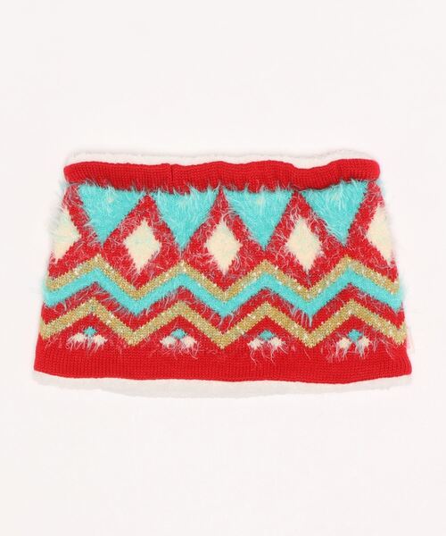 KP DECO（ケーピーデコ）の「ネックウォーマー（ネックウォーマー/スヌード・キッズ・ブラック/レッド・LARGE/MEDIUM）」の2枚目の写真