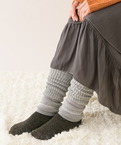 KATHARINE ROSS（キャサリンロス）の「【KATHARINE ROSS】靴下サプリ まるでこたつレッグウォーマー/ルームソックス WEB限定（レッグウォーマー・レディース・ブラック/グレー/ボルドー/パープル/ピンク/ブラウン・MEDIUM）」の7枚目の写真