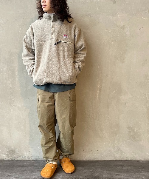 BEN DAVIS（ベンデイビス）の「[BEN DAVIS/ベンデイビス] ハーフスナップボタン ボアブルゾン（その他アウター・レディース・グレイッシュベージュ/ダークグリーン/パープル/イエロー・M/L/XL）」の16枚目の写真