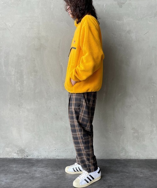 BEN DAVIS（ベンデイビス）の「[BEN DAVIS/ベンデイビス] ハーフスナップボタン ボアブルゾン（その他アウター・レディース・グレイッシュベージュ/ダークグリーン/パープル/イエロー・M/L/XL）」の15枚目の写真