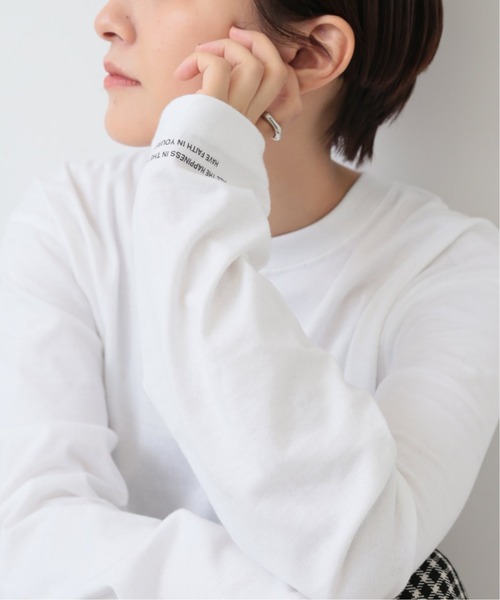 Spick & Span(スピックアンドスパン)の「レイヤードロゴ ロングT◆(Tシャツ/カットソー・レディース・ホワイト系その他/ホワイト・FREE)」の1枚目の写真