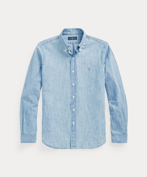 POLO RALPH LAUREN(ポロ ラルフ ローレン)の「クラシック フィット シャンブレー シャツ(シャツ/ブラウス・メンズ・ブルー・L/XL/XXL/XS/S/M)」の7枚目の写真