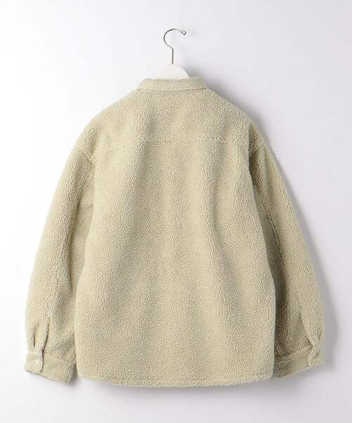 green label relaxing(グリーンレーベルリラクシング)の「ボアフリース CPOジャケット(ブルゾン・メンズ・ベージュ/ブラック・L/S/M)」の15枚目の写真