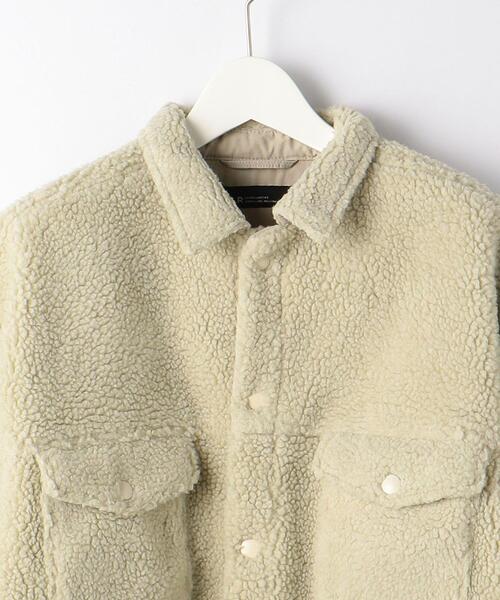 green label relaxing(グリーンレーベルリラクシング)の「ボアフリース CPOジャケット(ブルゾン・メンズ・ベージュ/ブラック・L/S/M)」の16枚目の写真