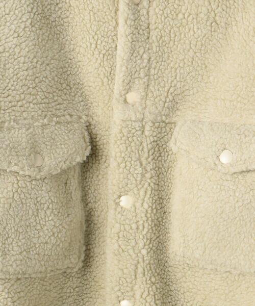 green label relaxing(グリーンレーベルリラクシング)の「ボアフリース CPOジャケット(ブルゾン・メンズ・ベージュ/ブラック・L/S/M)」の22枚目の写真