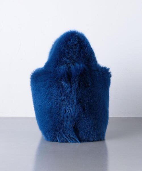 LUDLOW(ラドロー)の「<LUDLOW(ラドロー)>FOX FUR バッグ(ハンドバッグ・レディース・ホワイト/ロイヤルブルー・FREE)」の11枚目の写真