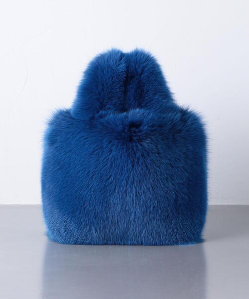 LUDLOW(ラドロー)の「<LUDLOW(ラドロー)>FOX FUR バッグ(ハンドバッグ・レディース・ホワイト/ロイヤルブルー・FREE)」の12枚目の写真