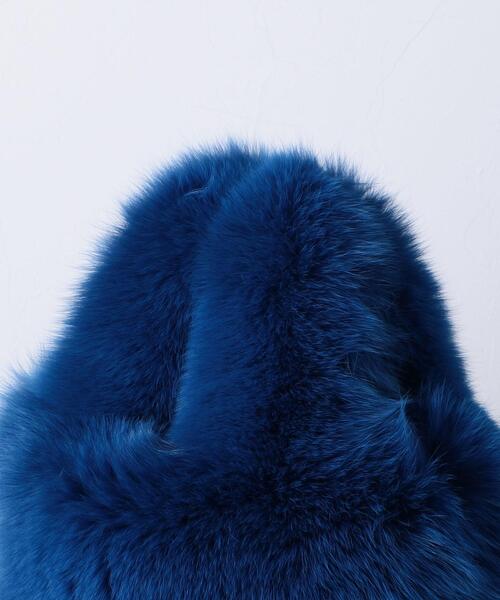 LUDLOW(ラドロー)の「<LUDLOW(ラドロー)>FOX FUR バッグ(ハンドバッグ・レディース・ホワイト/ロイヤルブルー・FREE)」の13枚目の写真