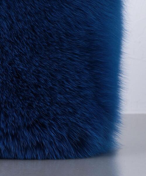 LUDLOW(ラドロー)の「<LUDLOW(ラドロー)>FOX FUR バッグ(ハンドバッグ・レディース・ホワイト/ロイヤルブルー・FREE)」の14枚目の写真