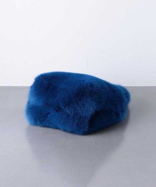 LUDLOW(ラドロー)の「<LUDLOW(ラドロー)>FOX FUR バッグ(ハンドバッグ・レディース・ホワイト/ロイヤルブルー・FREE)」の9枚目の写真