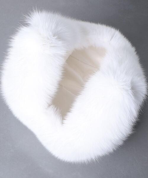 LUDLOW(ラドロー)の「<LUDLOW(ラドロー)>FOX FUR バッグ(ハンドバッグ・レディース・ホワイト/ロイヤルブルー・FREE)」の5枚目の写真