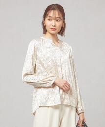 closet story | <closet story(クローゼットストーリー)>ドット ピコフリル スタンドカラーブラウス(シャツ/ブラウス)