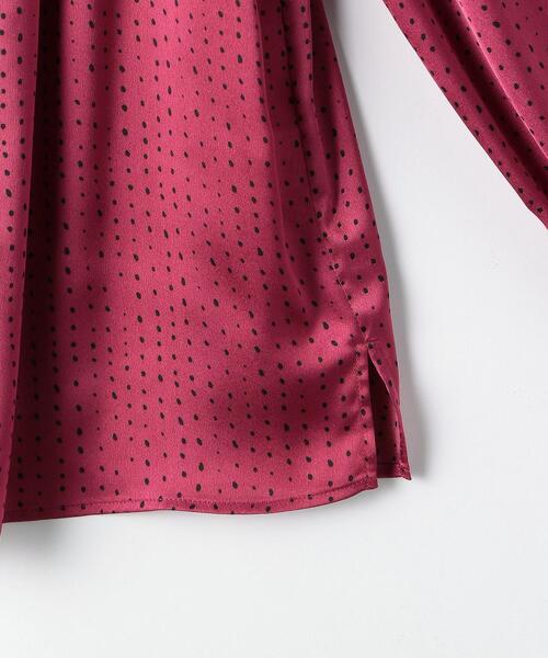 closet story（クローゼットストーリー）の「＜closet story（クローゼットストーリー）＞ドット ピコフリル スタンドカラーブラウス（シャツ/ブラウス・レディース・ホワイト/ブラック/ピンク・FREE）」の17枚目の写真