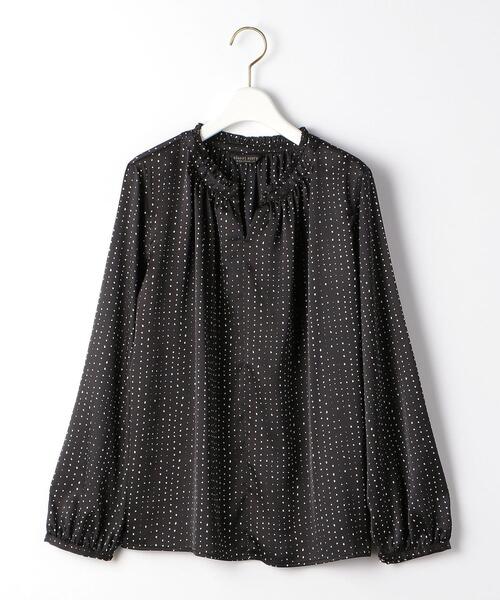 closet story（クローゼットストーリー）の「＜closet story（クローゼットストーリー）＞ドット ピコフリル スタンドカラーブラウス（シャツ/ブラウス・レディース・ホワイト/ブラック/ピンク・FREE）」の21枚目の写真