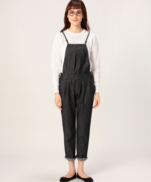 coen(コーエン)の「デニムオーバーオール(サロペット/オーバーオール・レディース・ネイビー・MEDIUM/LARGE)」の12枚目の写真