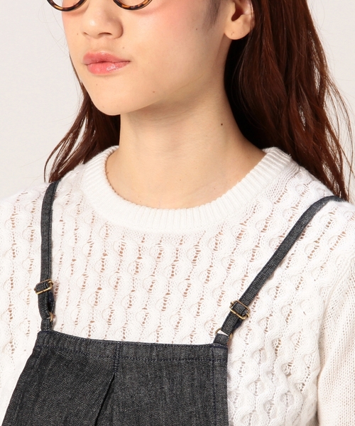 coen(コーエン)の「デニムオーバーオール(サロペット/オーバーオール・レディース・ネイビー・MEDIUM/LARGE)」の7枚目の写真