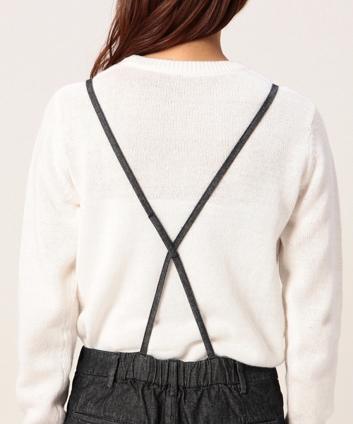 coen(コーエン)の「デニムオーバーオール(サロペット/オーバーオール・レディース・ネイビー・MEDIUM/LARGE)」の3枚目の写真