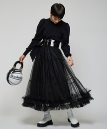 【Narcissuｓ WEBSTORE 限定商品】チュールフリルスカート