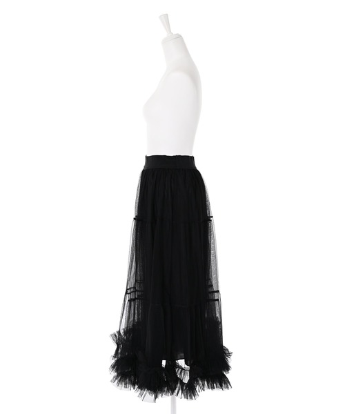 Narcissus（ナルシス）の「【Narcissuｓ WEBSTORE 限定商品】チュールフリルスカート（スカート・レディース・ブラック・FREE）」の3枚目の写真