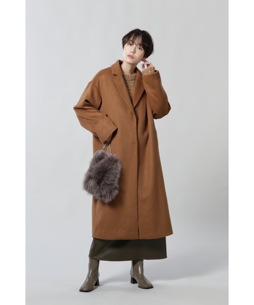 ROSE BUD(ローズバッド)の「【WEB限定】チェスターコート(ダウンジャケット/コート・レディース・ブラック/ベージュ・SMALL/MEDIUM)」の16枚目の写真