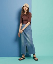 フロントスリットデニムスカート