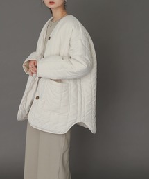 SENSE OF PLACE by URBAN RESEARCH | URTECHキルティングノーカラーミドルコート(その他アウター)