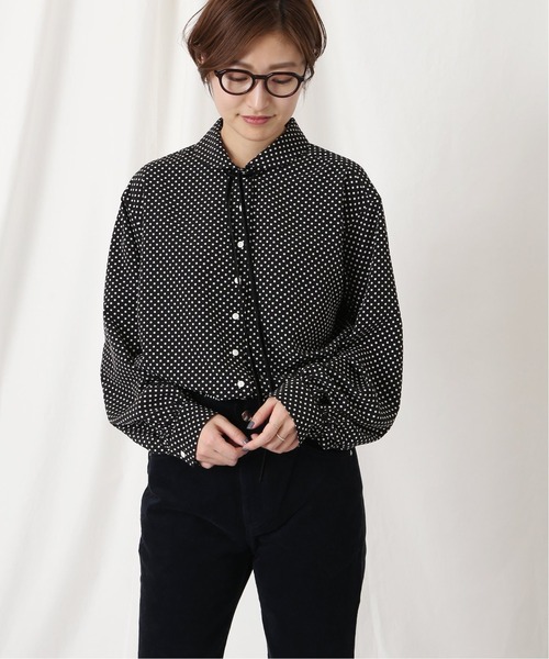 IENA（イエナ）の「sese ミニラウンドカラーブラウス◆（シャツ/ブラウス・レディース・ブラック系その他/ホワイト/ネイビー・FREE）」の10枚目の写真